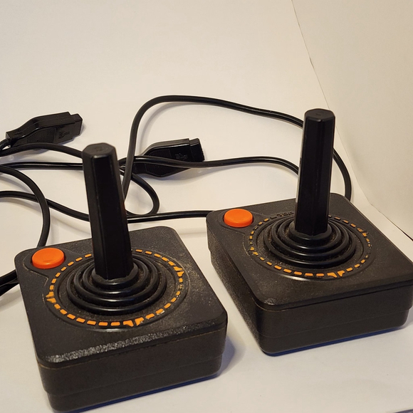 Vintage Sears Tele-Games Video Arcade Atari Console TESTED Working & Controllers